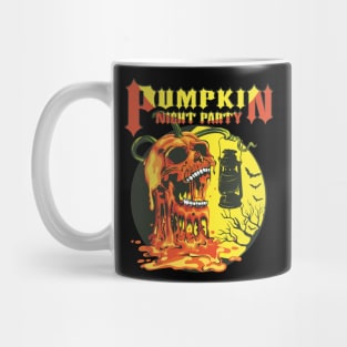 Melting Pumpkin Night Party Halloween Mug